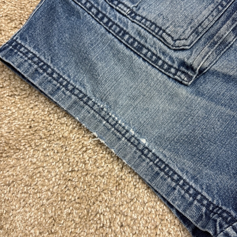 Vintage Y2K Croft & Barrow Faded Denim Cargo Shorts Jorts Size 38 (Fits Size 36) - Picture 6 of 10